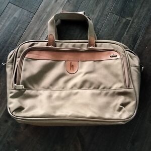 Hartmann Stylish Tan and Brown Briefcase